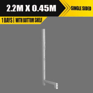 2.2M x 0.45M Single Side Shop Shelving Upright