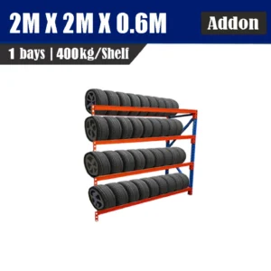 2.7M x 2.0M x 0.6M Addon 1600kg Tyre Rack