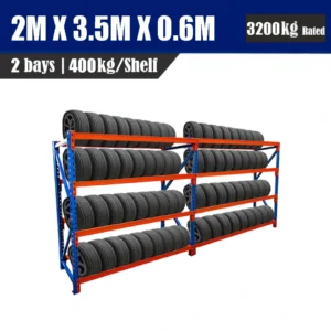 2.4M x 3.5M x 0.6M 3200KG Tyre Rack