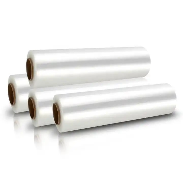 Wrappart1, 4 Rolls 500mm x 400m x 25MIC Clear Stretch Film Pallet Wrap