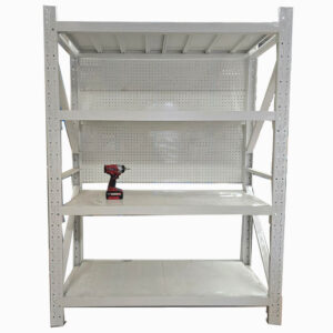 2M x 2.0M x 0.6M 800kg with 4 Pegboards White