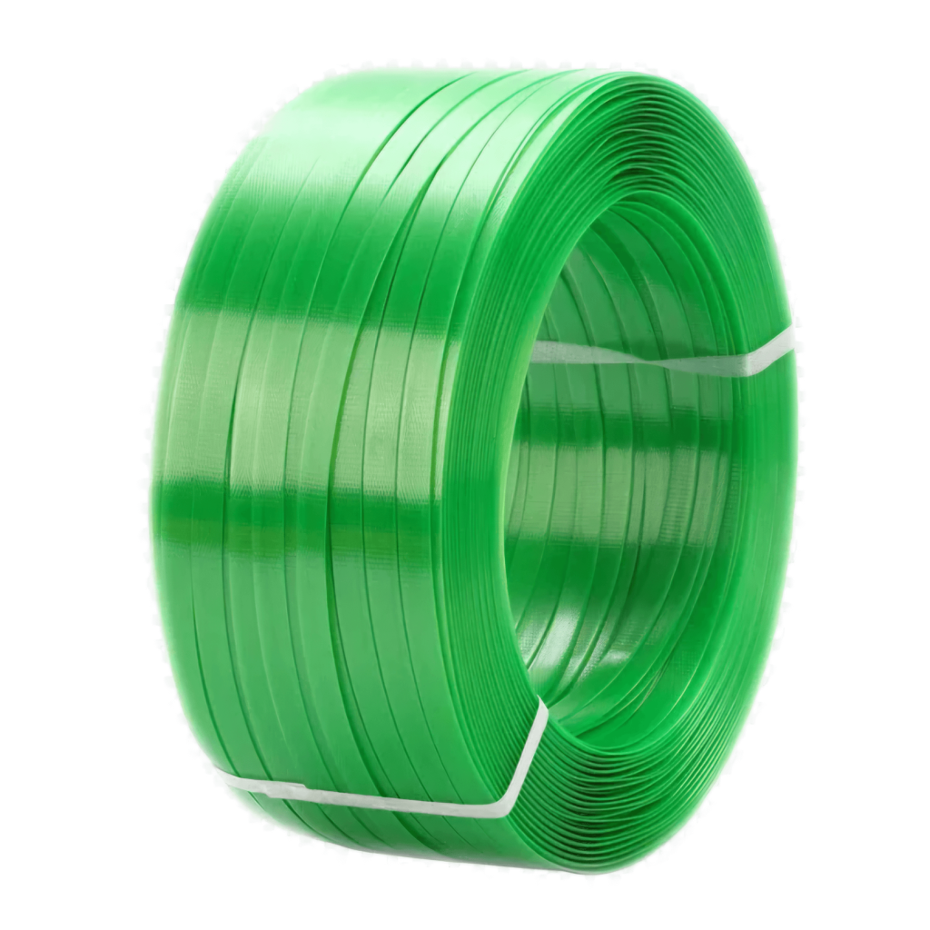 Pet Strapping Green Embossed 16mm x 0.9mm x 1100m, Strapping Green Embossed Pet 19mm x 1.0mm x 800m
